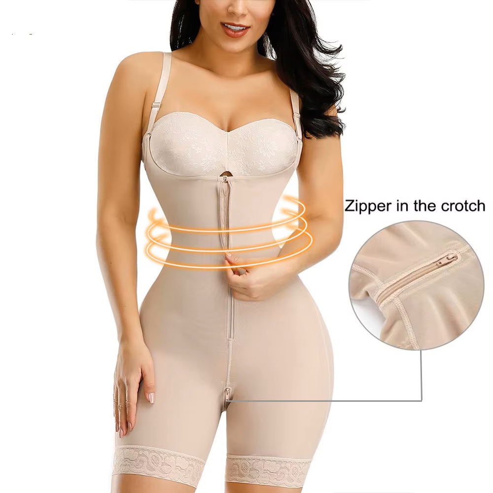 Fajas Colombianas Detachable Straps Full Body Shaper Tummy Slimming - Image 2