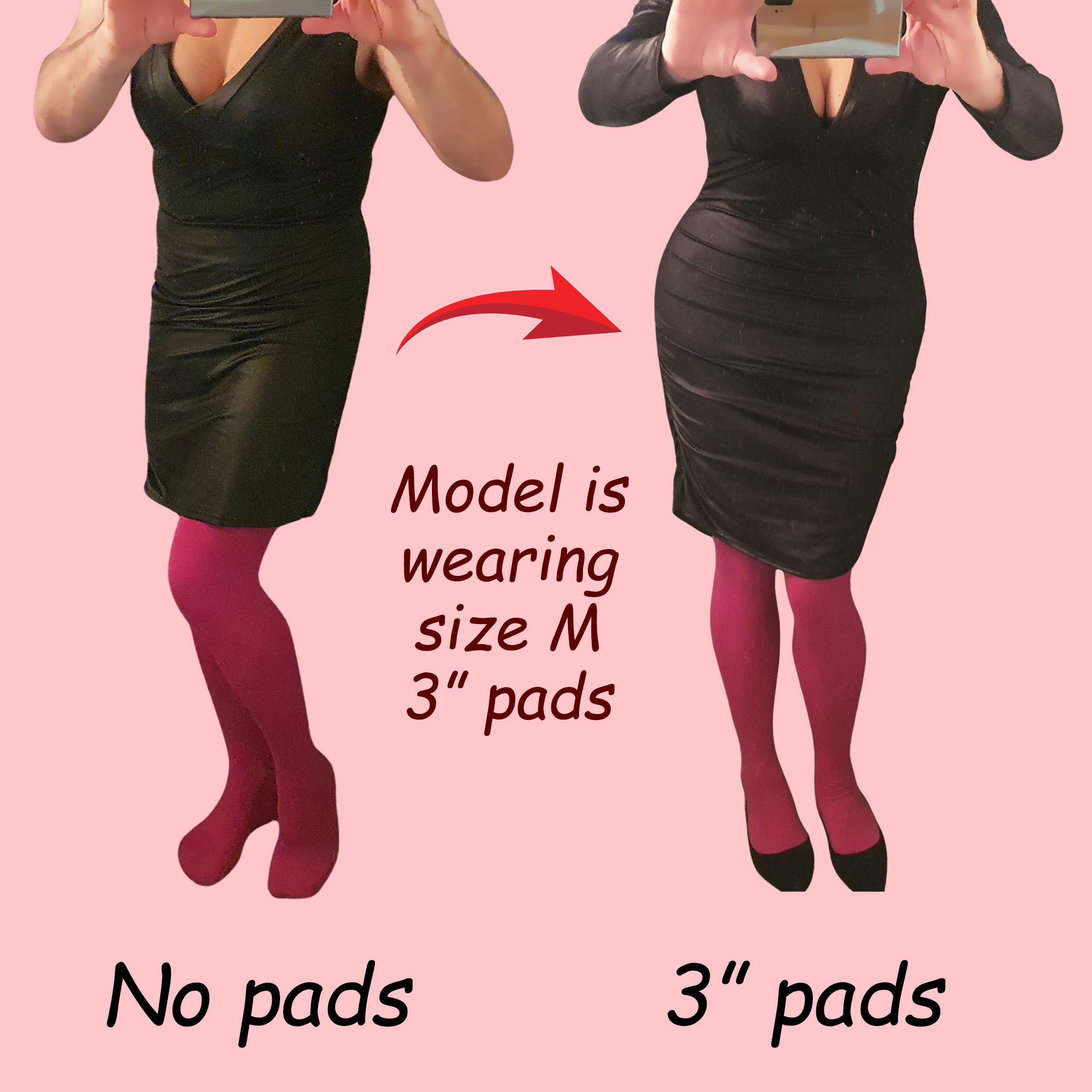 4 Inch Foam Drag Queen Hip Pads - Image 4