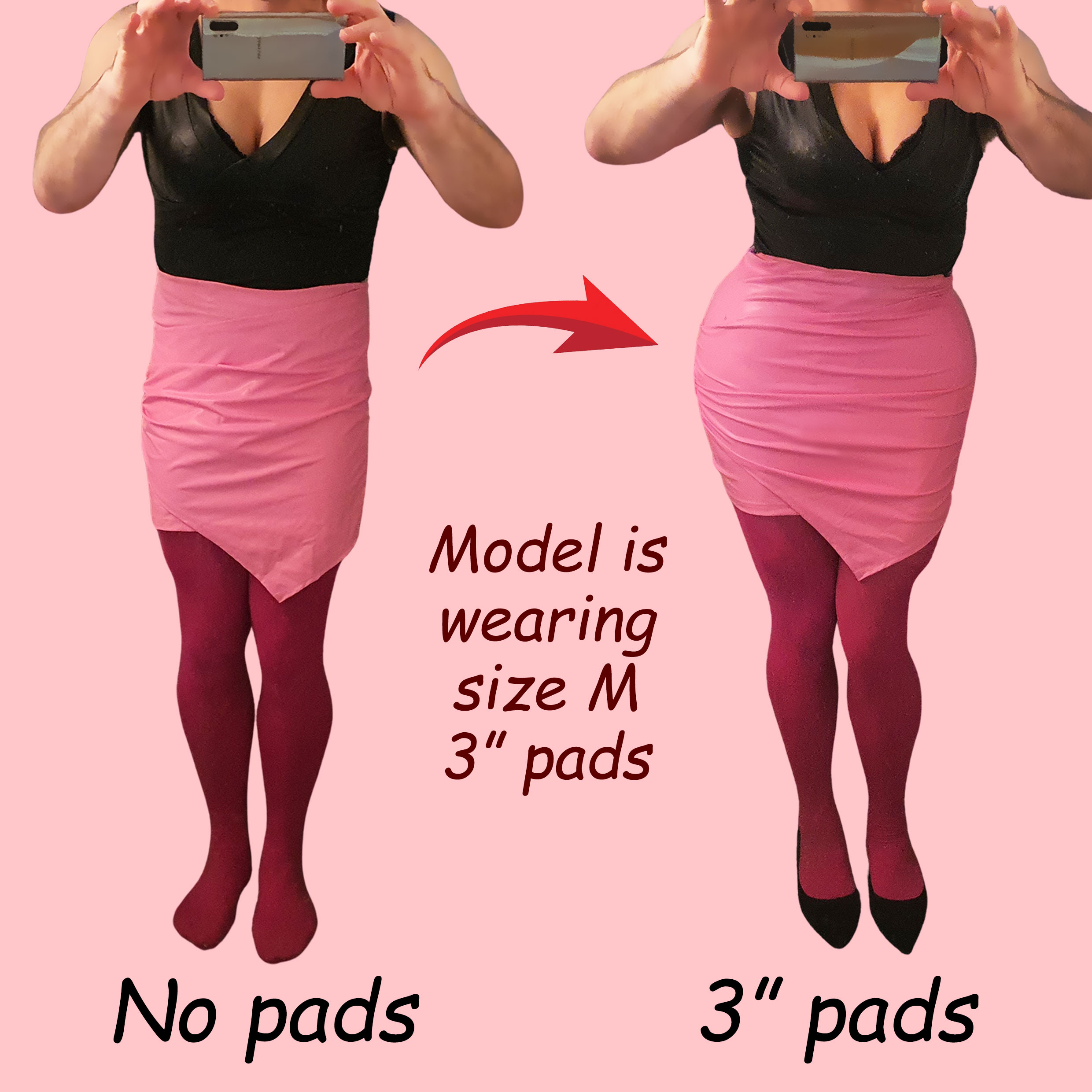 4 Inch Foam Drag Queen Hip Pads - Image 5